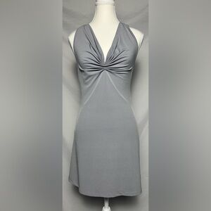 HOT TEMPERED Vintage Grey Y2K Bedazzled Party Gothic Mini Dress Size M